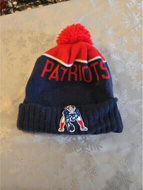 Vintage New Era New England Patriots Pat Patriot Pom Beanie